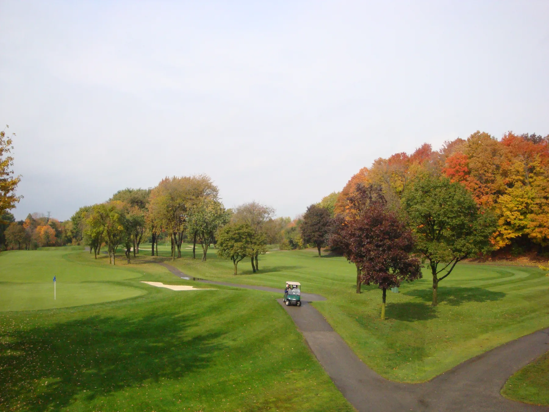 Autumn view across Markland Wood Golf Club in Etobicoke